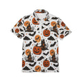 Halloween Pumpkin & Bats All-Over Print Polo Shirt