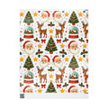 Christmas Santa, Reindeer & Christmas Tree Wrapping Paper